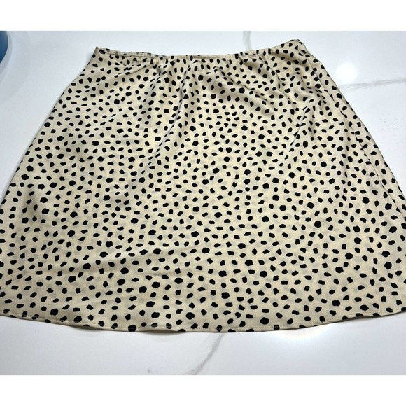 ASOS Mini Slip Skirt Animal Print Size 6 - Picture 2 of 6